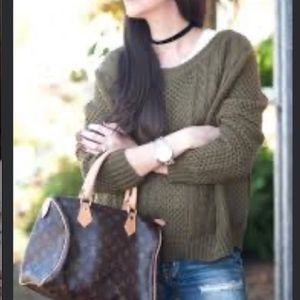 Olive Green Sweater